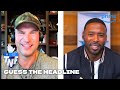 Former NFL Players Andrew Hawkins and Joe Thomas Play Guess the Headline | Prime Video