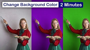 Change Background Color in Photoshop - Fast and Easy - 2 Minutes Photoshop Tutorial