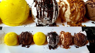 بوظة باربع نكهات مميزة  وبمكونين فقط سهلة وسريعة Ice cream with quarter flavors and two ingredients