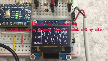 Arduino oscilloscope build on breadboard