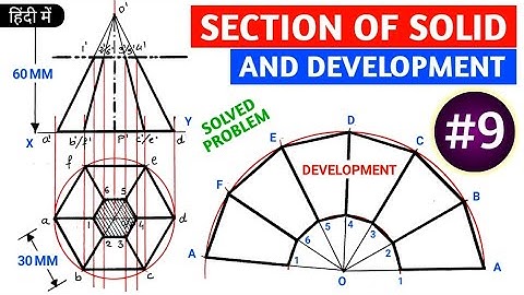 SECTION OF SOLID AND DEVELOPMENT OF LATERAL SURFACES SOLVED PROBLEM 9 @TIKLESACADEMYOFMATHS