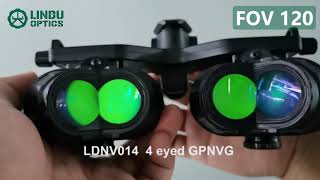 Lindu Optics LDNV014 4 eye GPNVG 18 plus better than l3 eotech ground panoramic night vision goggles