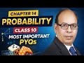 Chapter 14 probability class 10 most important PYQ's' 