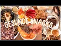 GESUNDE SNACKS - Herzhafte &amp; Süße Rezepte: einfache Cracker, Gemüse Muffins, PB-Schoko Bananenbrot..