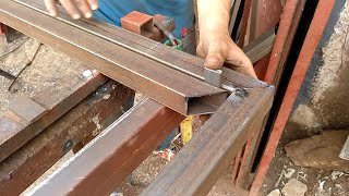 How to separate, make and weld an iron door, square iron tube 40/40