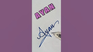 How Ayan signature  Broke The Internet🥰🥀#signature #trending #viral #name #art