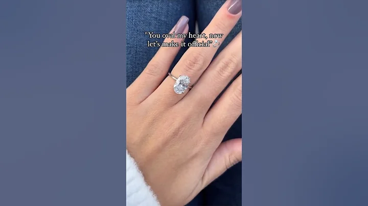 Classic oval diamond ring💍 at blissfuldiamonds.com #diamondring #engagementring #diamondjewelry