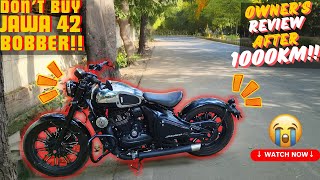 Jawa 42 Bobber Ownership Review 😨 After 1000 KM | Don't Buy Before Watching 😭#giveaway #jawa42bobber