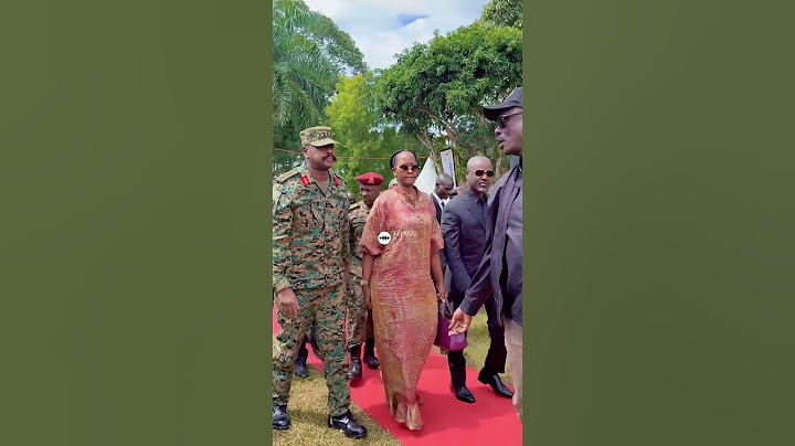 Gen. Muhoozi and wife welcomed for Cedric's burial #museveni #uganda #presidentmuseveni #GenMK