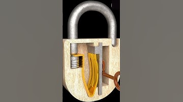 Realistic Lock Mechanism 3D Animation 🔒 | satisfying short video #shorts