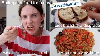 Eating diet food for a day