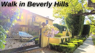 Quiet Spring Walk in Beverly Hills | Elegant Mansions in The Flats | Walking in Los Angeles 4K