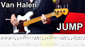 Van Halen - Jump // BASS COVER + Play-Along Tabs