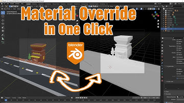 How to use Material Override in Blender 3d | Fill One Material in all Objects | Avtar Dohla