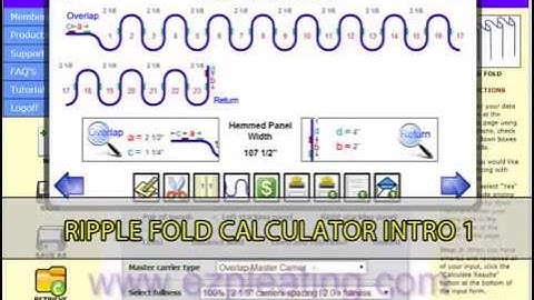 Ripplefold Drapery Calculator