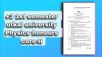 [2021]+3-I- semester - Sc(H) - core-II -Physics