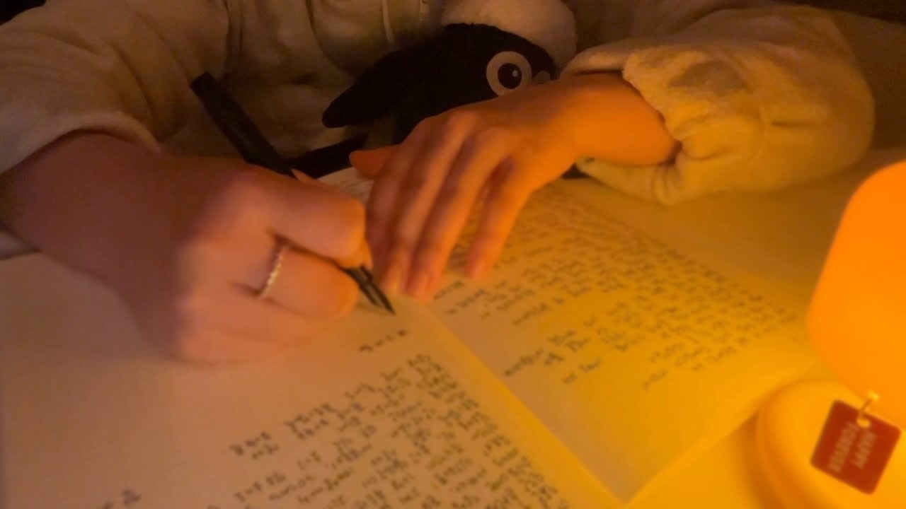 ASMR | Journal with me