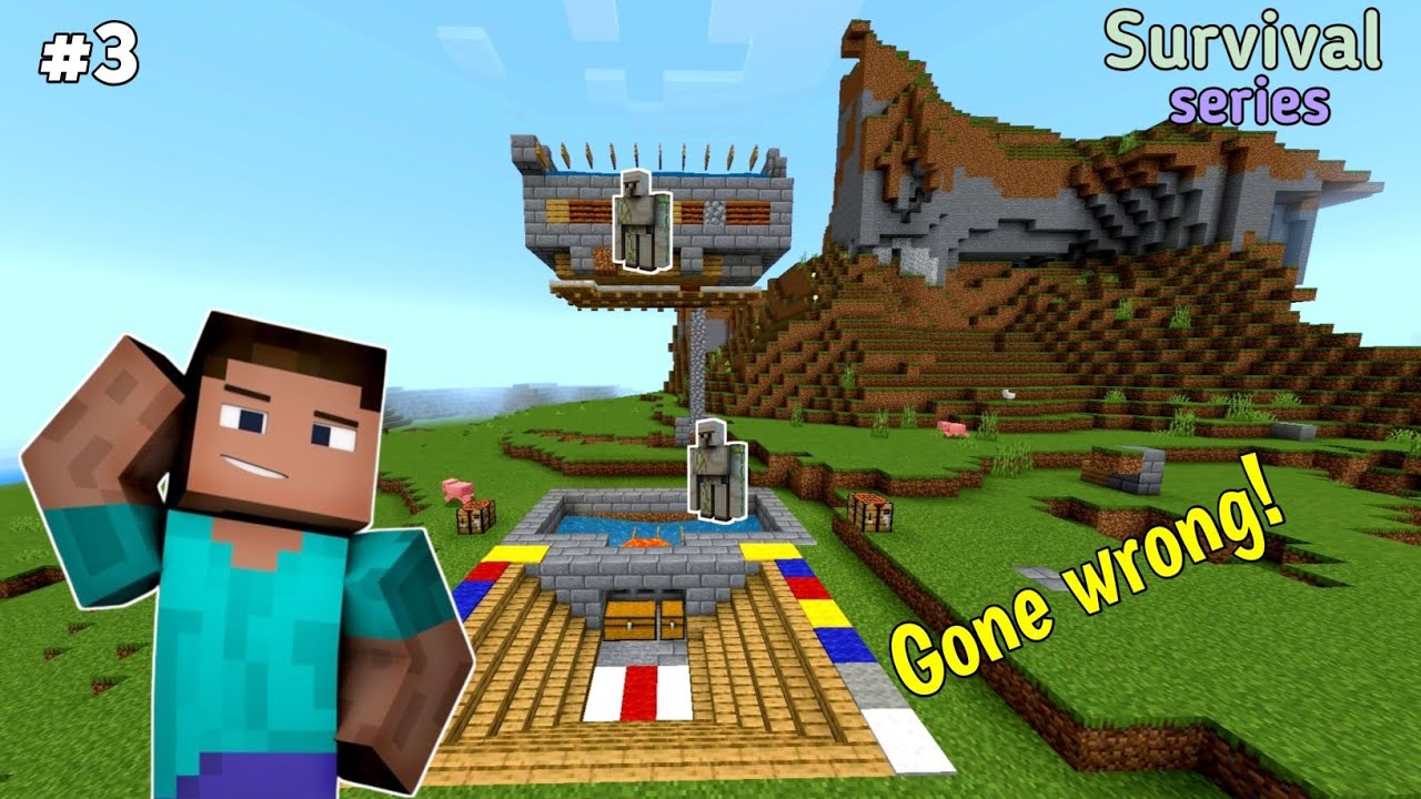 I build best IRON FARM in Minecraft survival || Minecraft Survival ...