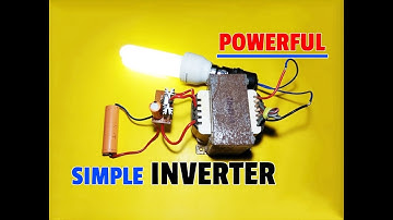 How To Make Simple Inverter Circuit 3.7V-12V DC To 220V AC Using Mosfet..Mosfet Inverter..
