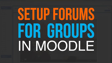 Setting up Moodle forums where students contribute in groups