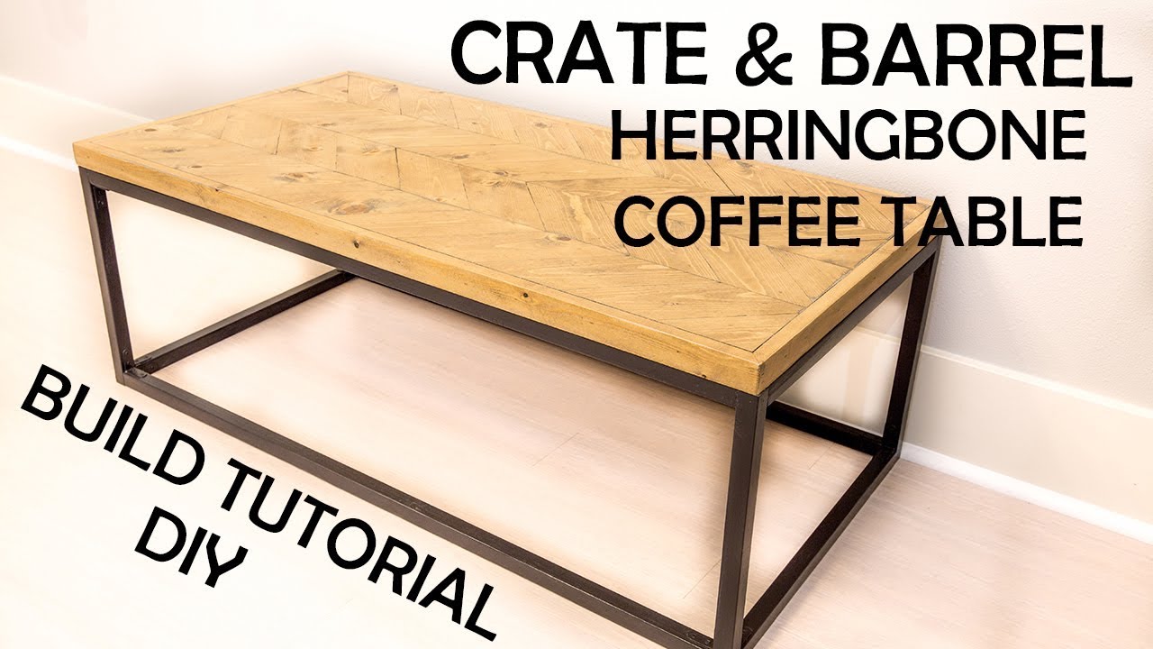 DIY Crate and Barrel Dixon Coffee Table - YouTube