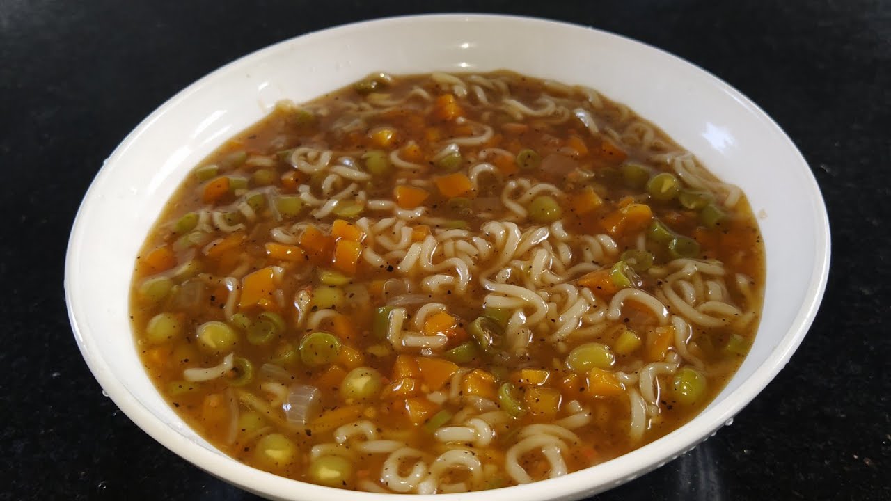 Soupy noodlesvegetable noodles soup in malayalamsoup with noodles