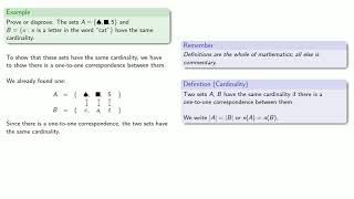 Cardinality