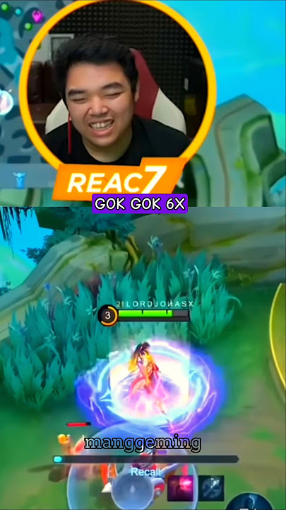 REAKSI R7 REAC ARLOT GOK GOK GOK GOK 😂😂😂 #mobilelegends #manggeming #mlbb #rrq #r7tatsumaki #shorts