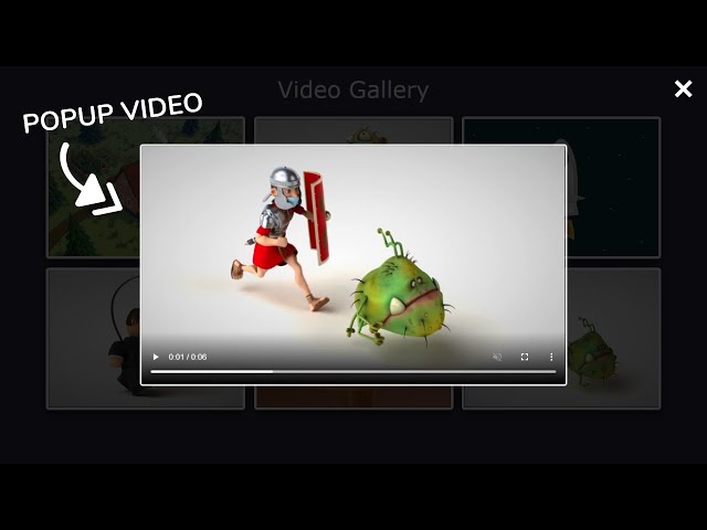 Create A Responsive Popup Video Gallery Using HTML CSS And Vanilla Javascript class=
