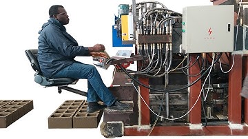 QTM10 15 massive movable concrete hollow block machine, big egg layer brick making machine