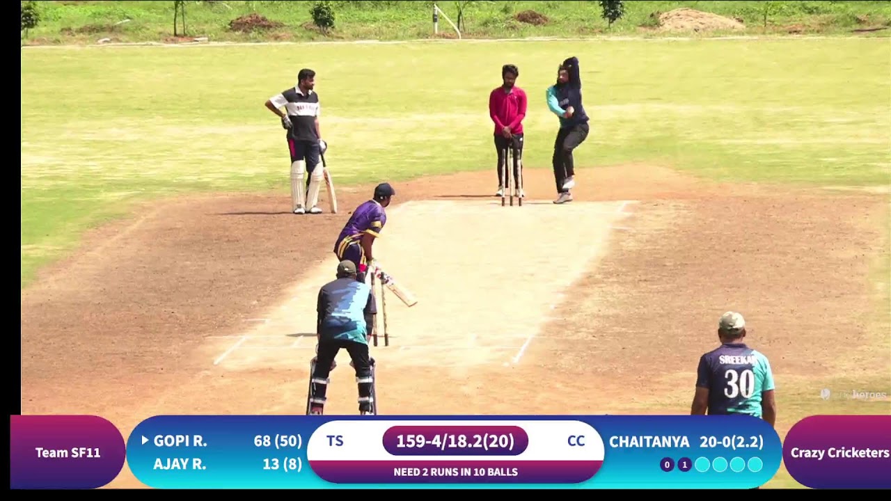 TUBCL SEASON 1, CRAZY CRICKETERS V/S TEAM SF 11
