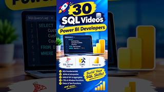 New to SQL ⁉️ Watch the 30 SQL Videos Playlist 👉🏼 Quicky Learn the basics ✅ #sql #powerbi #ssms