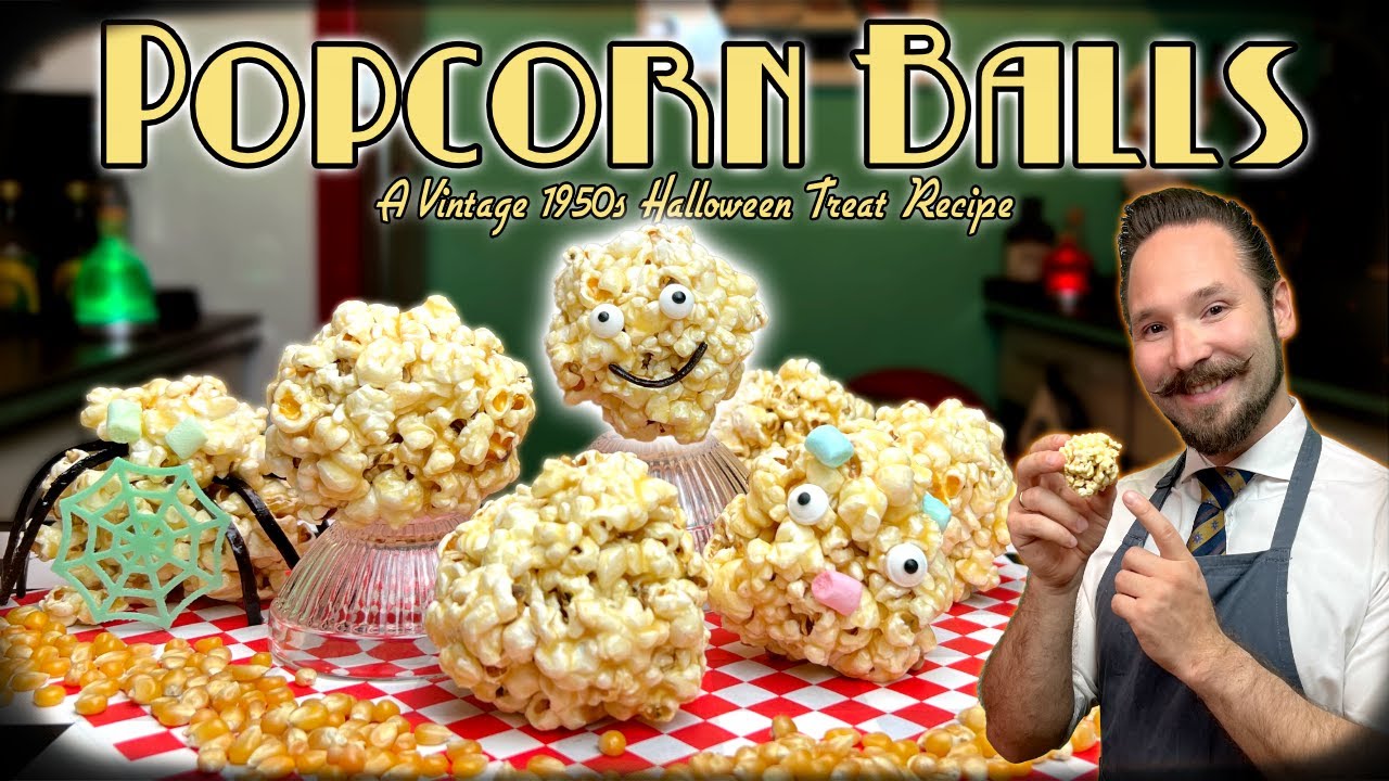 Classic Caramel Popcorn Balls | A Vintage 1950s Halloween Treat Recipe