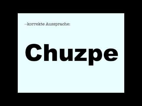 Video: Wie verwendet man Chuzpe in einem Satz?