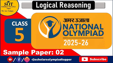 Class 5 Logical Reasoning |AUNO | Amar Ujala National Olympiad | Sample Paper 2  |  Level 1