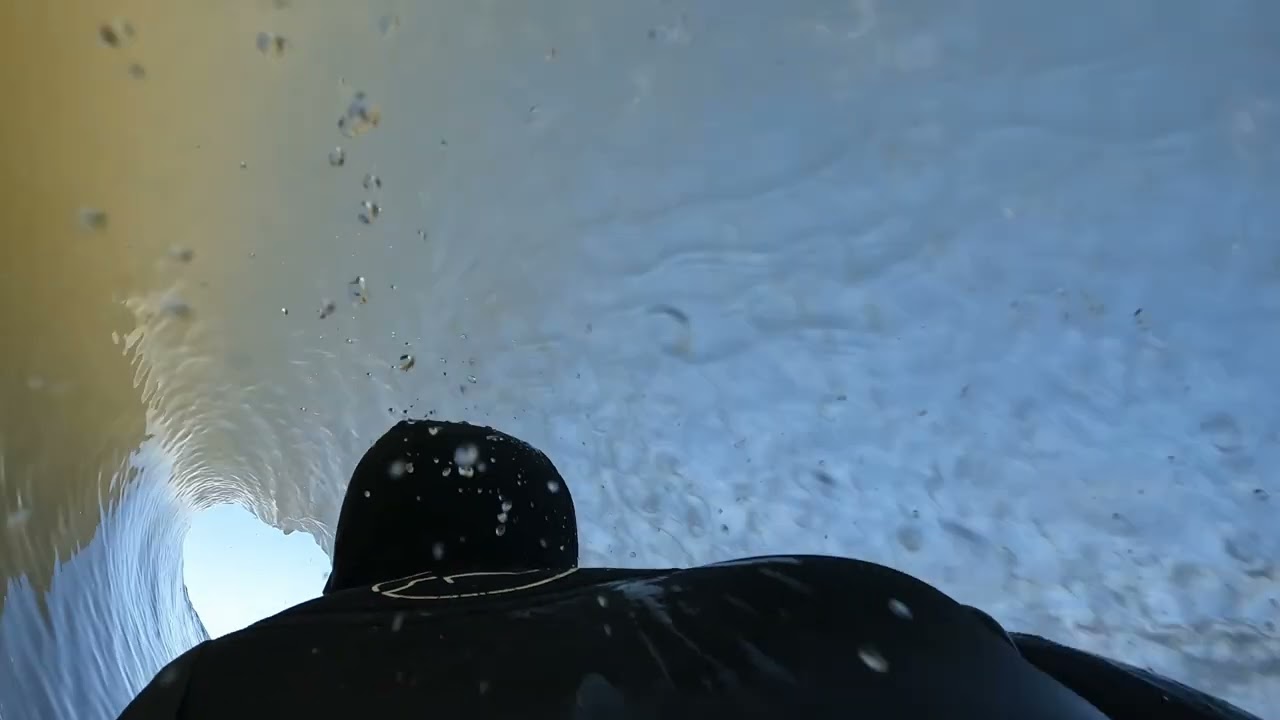 Bodyboard Go pro- winter wave in France