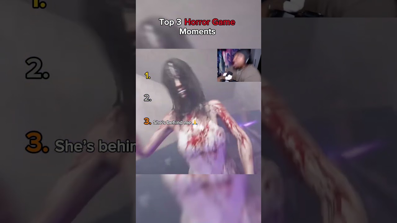 Top 3 Funniest Horror Game Moments 💀😂 (last clip, he thought he’s blind 🙏😭)