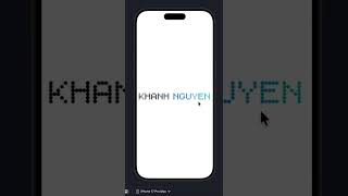SwiftUI's custom text animation