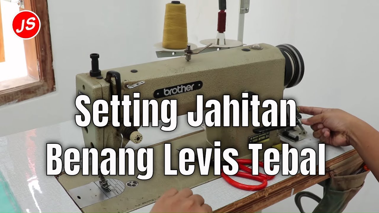 Cara Setting Hasil Jahitan Benang Tebal Untuk Menjahit Celana Jeans