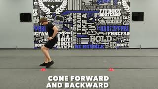 Cone Forward and Backward (Lineman Shuffle)