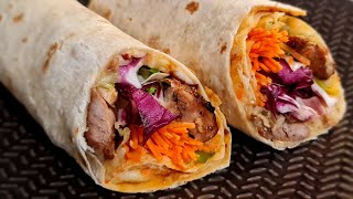 Black Pepper Chicken Wrap / Quick and Easy recipe