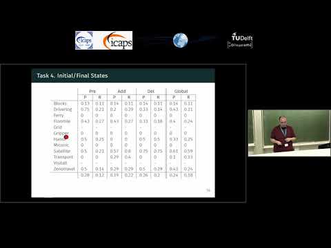 ICAPS 2018: Diego Aineto on &quot;Learning STRIPS Action Models with Classical Planning&quot;