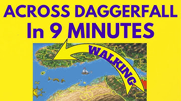 Walk Across the Entire Map in Daggerfall in 9 minutes (Timelapse 512x)