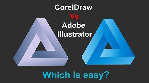 Coreldraw vs illustrator. same logo design. which is easy