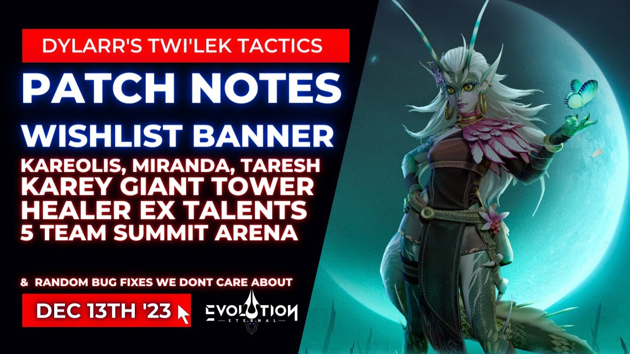 Let's Discuss the Eternal Evolution Patch Notes | ASCENSION ARENA | Dec 13th '23 | Eternal Evolution