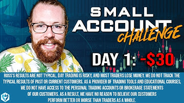 Small Account Challenge Day 1 -$30 | Recap by Ross Cameron