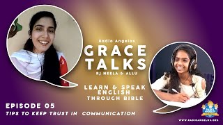 LEARN & SPEAK ENGLISH THROUGH BIBLE 05 | tips to keep Trust in  communication | RJ NEELA & ALLU