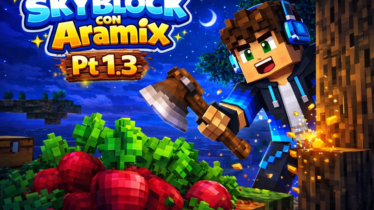 Madera, Betabel y Piedra |skyblock con Aramix Pt. 1.3 🌙 - YouTube