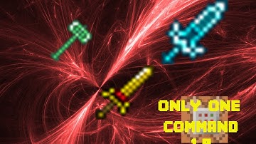 [1.9, 1.10, 1.11] Minecraft - More Swords & Notch Apple Recipe in One Command! (Two for this one!)