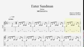 Enter Sandman - Metallica - Guitar TAB and Notation